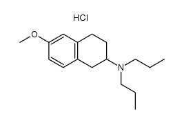 (-)-2-Dipropylamino-6-methoxy-1,2,3,4-tetrahydronaphthalene hydrochloride Structure