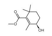 (R)-methyl 3-hydroxy-2,6,6-trimethylcyclohex-1-enecarboxylate Structure