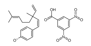 4-[(1E,3S)-3-Vinyl-3,7-dimethyl-1,6-octadienyl]phenol 3,5-dinitrobenzoate结构式