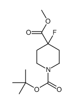 Methyl 1-Boc-4-fluoropiperidine-4-carboxylate structure