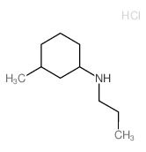 3-METHYL-N-PROPYLCYCLOHEXANAMINE HYDROCHLORIDE结构式