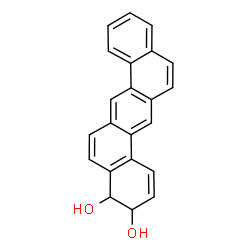 3R,4R-DIHYDROXY-3,4-DIHYDRO-DIBENZANTHRACENE structure
