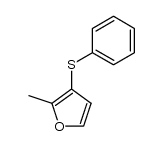 2-methyl-3-(phenylthio)furan Structure