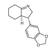 (3S,3aR)-3-Benzo[1,3]dioxol-5-yl-3,3a,4,5,6,7-hexahydro-2H-indole Structure