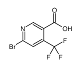 6-bromo-4-(trifluoromethyl)pyridine-3-carboxylic acid Structure