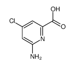 6-amino-4-chloropyridine-2-carboxylic acid Structure