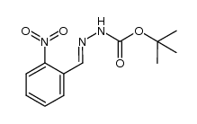 (E)-tert-butyl 2-(2-nitrobenzylidene)hydrazinecarboxylate结构式