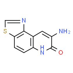 Thiazolo[4,5-f]quinolin-7(6H)-one, 8-amino- (9CI) Structure
