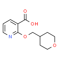 2-(Oxan-4-ylmethoxy)pyridine-3-carboxylic acid Structure