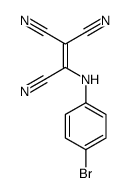 2-(4-bromoanilino)ethene-1,1,2-tricarbonitrile结构式