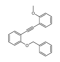 1-methoxy-2-[2-(2-phenylmethoxyphenyl)ethynyl]benzene Structure