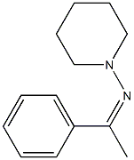 (Z)-N-(1-phenylethylidene)piperidin-1-amine Structure