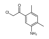 Ethanone, 1-(5-amino-2,4-dimethylphenyl)-2-chloro- (9CI) Structure