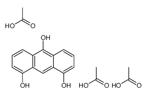acetic acid,anthracene-1,8,10-triol Structure