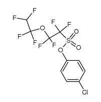 4-chlorophenyl 1,1,2,2-tetrafluoro-2-(1,1,2,2-tetrafluoroethoxy)ethanesulfonate Structure