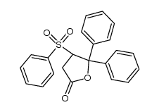 5,5-diphenyl-4-(phenylsulfonyl)dihydrofuran-2(3H)-one Structure