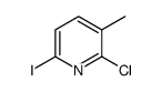 2-chloro-6-iodo-3-methyl-pyridine Structure