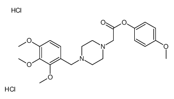 (4-methoxyphenyl) 2-[4-[(2,3,4-trimethoxyphenyl)methyl]piperazin-1-yl]acetate,dihydrochloride Structure