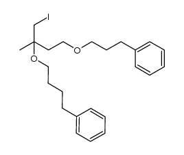 1-{4-[4-(3-phenylpropoxy)-1-iodo-2-methylbutan-2-yloxy]butyl}benzene结构式