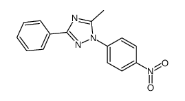 5-methyl-1-(4-nitrophenyl)-3-phenyl-1,2,4-triazole结构式