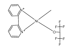 methyl(1,1,1,3,3,3-hexafluoro-2-propoxo)(2,2'-bipyridine)nickel Structure