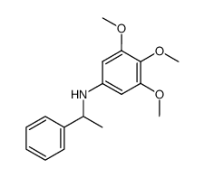 N-(1-phenyl-ethyl)-3,4,5-trimethoxy-phenyl-amine结构式