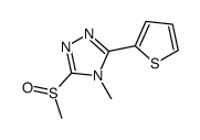 4-methyl-3-methylsulfinyl-5-thiophen-2-yl-1,2,4-triazole结构式