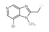 7-Bromo-2-(chloromethyl)-1-methyl-1H-imidazo[4,5-c]pyridine structure