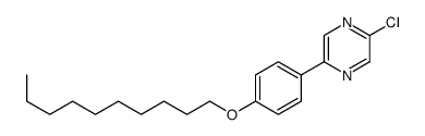 2-chloro-5-(4-decoxyphenyl)pyrazine结构式