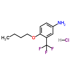4-Butoxy-3-(trifluoromethyl)aniline hydrochloride (1:1)结构式