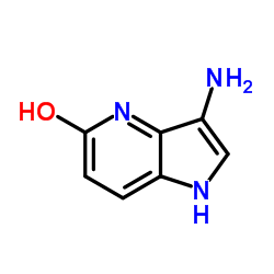 3-Amino-5-hydroxy-4-azaindole结构式