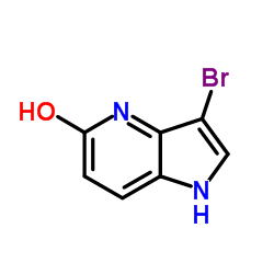 3-Bromo-5-hydroxy-4-azaindole结构式