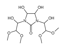 4,5-dihydroxy-1,3-bis(1-hydroxy-2,2-dimethoxyethyl)imidazolidin-2-one Structure