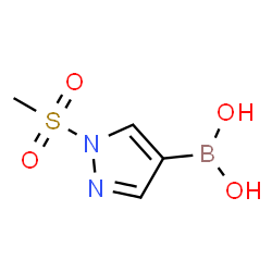 [1-(Methylsulfonyl)-4-pyrazolyl]boronic Acid Structure