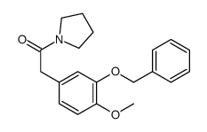 2-[4-Methoxy-3-(phenylmethoxy)phenyl]-1-(1-pyrrolidinyl)ethanone Structure