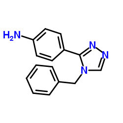 [4-(4-苄基-4H-1,2,4-三唑-3-基)苯基]胺结构式