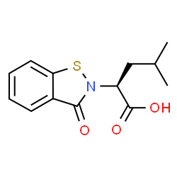 (2S)-4-methyl-2-(3-oxo-1,2-benzisothiazol-2(3H)-yl)pentanoic acid Structure