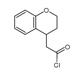 (3,4-dihydro-1(2H)-benzopyran-4-yl)ethanoyl chloride Structure
