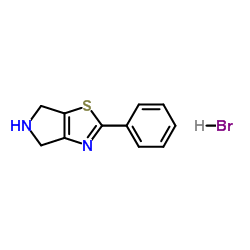 2-Phenyl-5,6-dihydro-4H-pyrrolo[3,4-d][1,3]thiazole hydrobromide (1:1)结构式