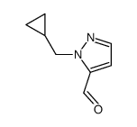 1-(Cyclopropylmethyl)-1H-pyrazole-5-carbaldehyde结构式