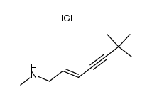 (E)-N-(6,6-dimethyl-2-hepten-4-ynyl)methylamine hydrochloride Structure