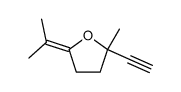 Furan, 2-ethynyltetrahydro-2-methyl-5-(1-methylethylidene)- (9CI) Structure