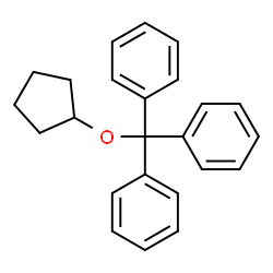 Cyclopentyl(triphenylmethyl) ether Structure