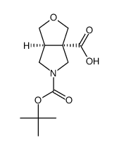 CIS-(3aS,6aS)-5-(叔-丁氧羰基)六氢-1H-呋喃并[3,4-c]吡咯-3a-羧酸图片