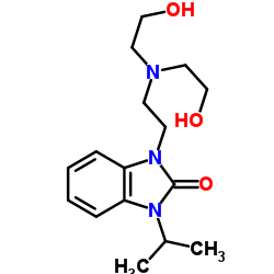 1-{2-[Bis(2-hydroxyethyl)amino]ethyl}-3-isopropyl-1,3-dihydro-2H-benzimidazol-2-one Structure