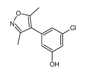 3-chloro-5-(3,5-dimethyl-1,2-oxazol-4-yl)phenol结构式