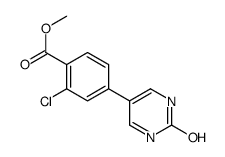 methyl 2-chloro-4-(2-oxo-1H-pyrimidin-5-yl)benzoate结构式