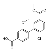 4-(2-chloro-5-methoxycarbonylphenyl)-3-methoxybenzoic acid Structure
