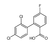 2-(2,4-dichlorophenyl)-4-fluorobenzoic acid结构式