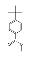 4-tert-butylbenzenesulfinic acid methyl ester Structure